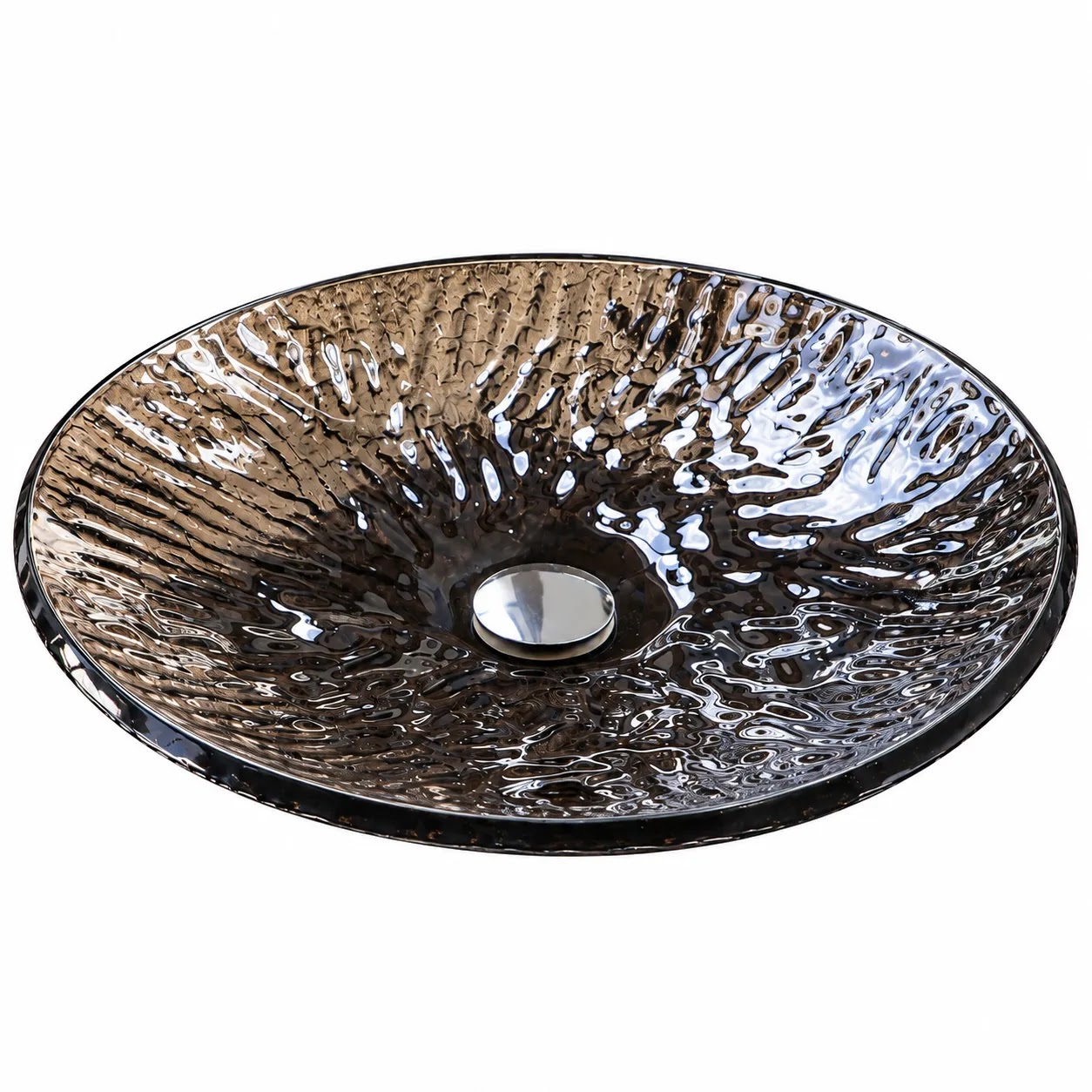 Over-Counter Basin Glacio Glass Amber SF 001