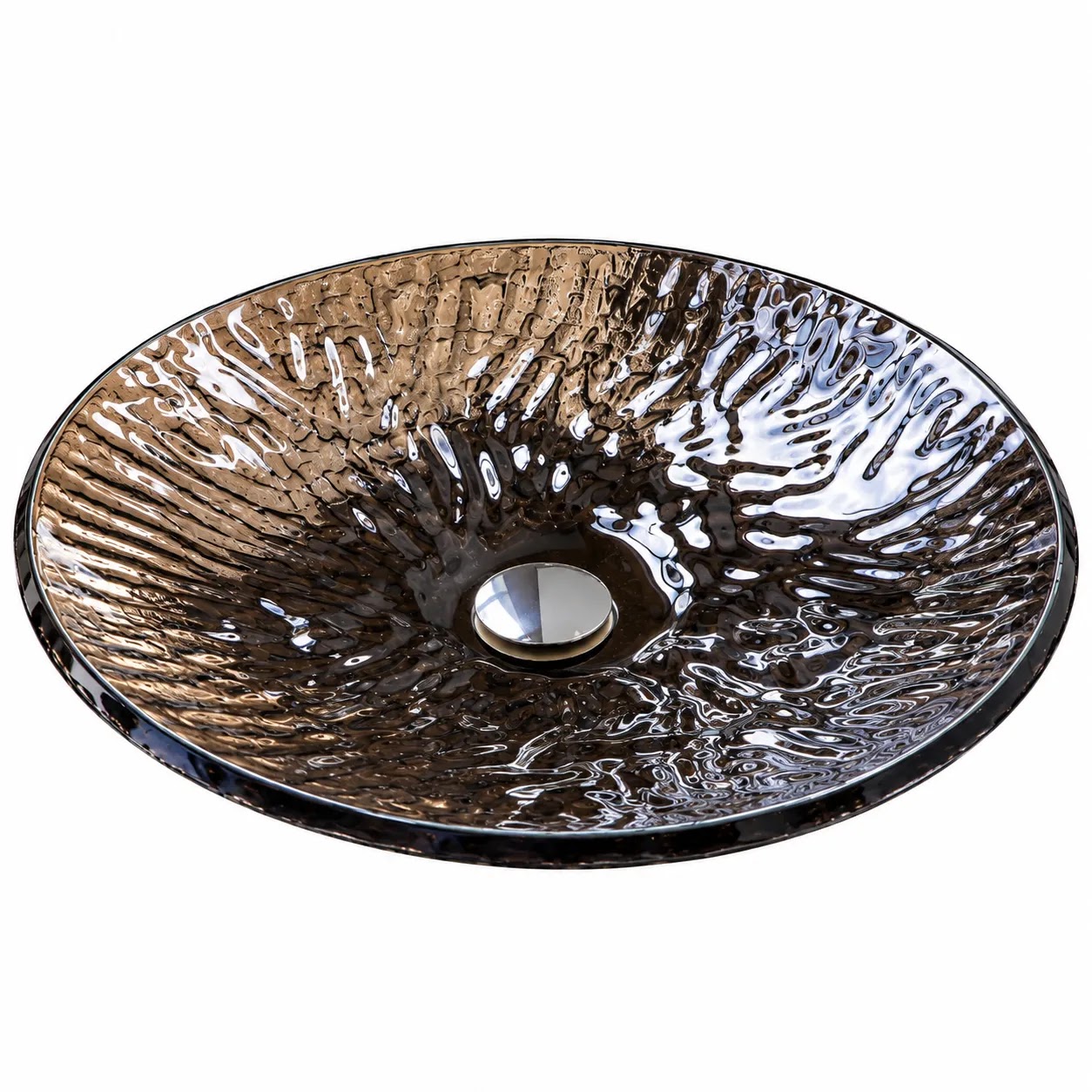 Over-Counter Basin Glacio Glass Amber SF 001