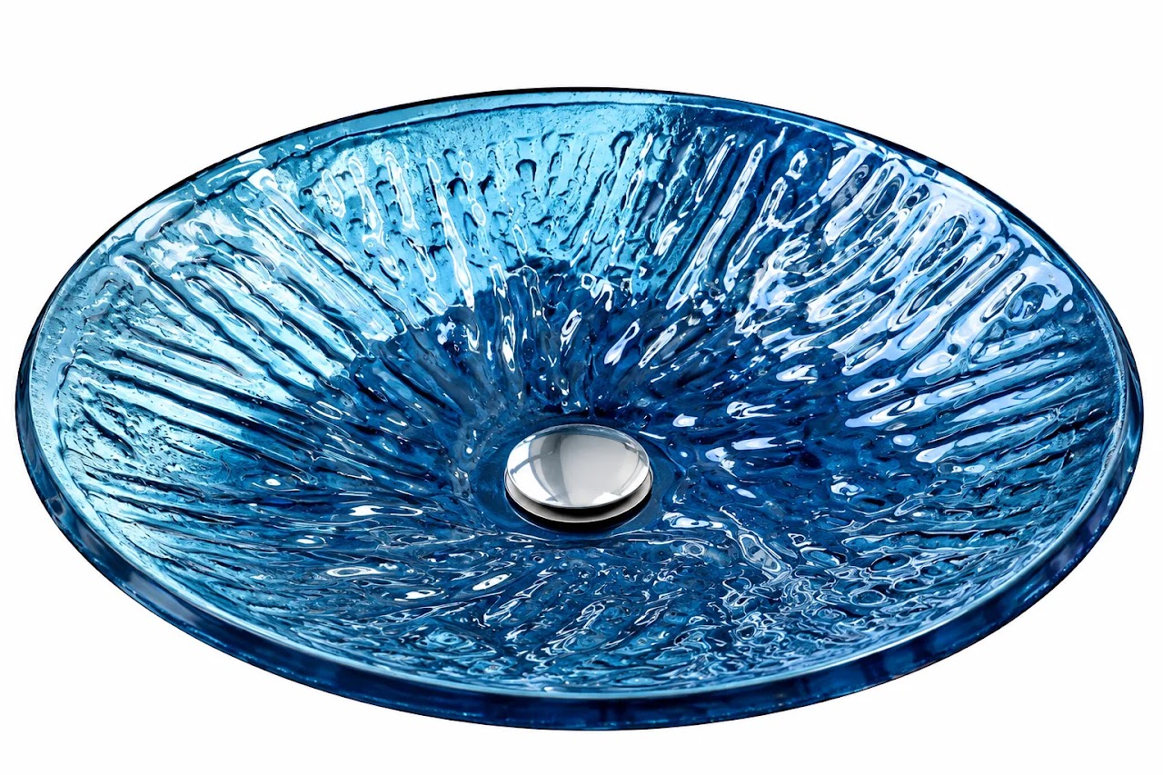 Over-Counter Basin Glacio Glass Blue SF 002