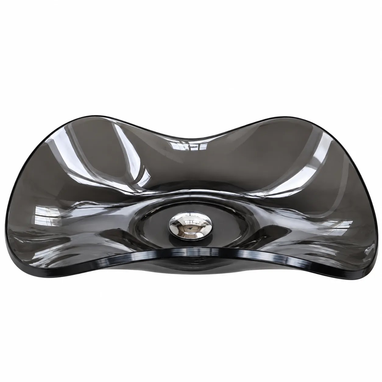 Over-Counter Basin Glacio Glass Black SH 001