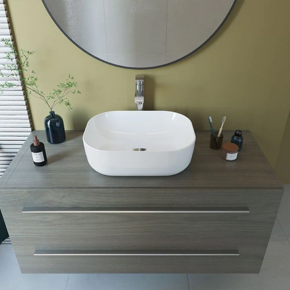 Sanipure Vega Over Top WashBasin 46 Cm white 4403460000