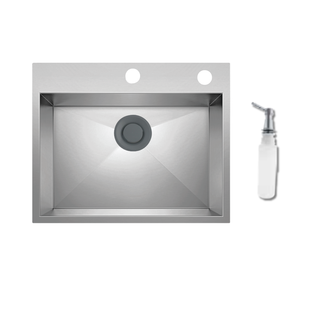 Purity HANDMADE Korean Sink, 50 x 60 cm, Chrome, 1mm, SQH 60ST, with 6" Waste
