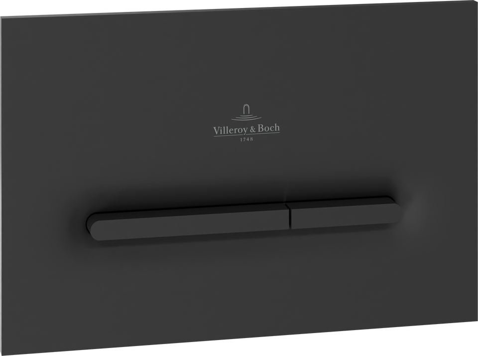 Villeroy & Boch Square Concealed Cistern Cover Black Matt 921243AN