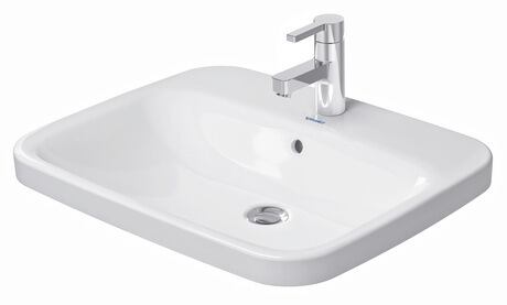ديورافيت صحى حوض كونترتوب ديوراستايل ابيض 49.5 × 61.5 سم بفتحه خلاط 0374620000