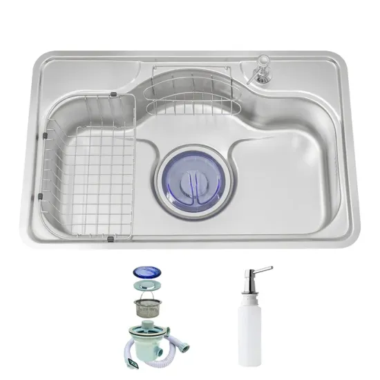 كورينا حوض NJIS 750F كورى 48 × 75 سم فلات 0.7 مم بالاكسسوار والصرف PUR