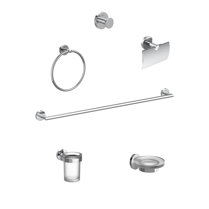 Roca Compas Accessory set 6 Pieces Chrome 817560