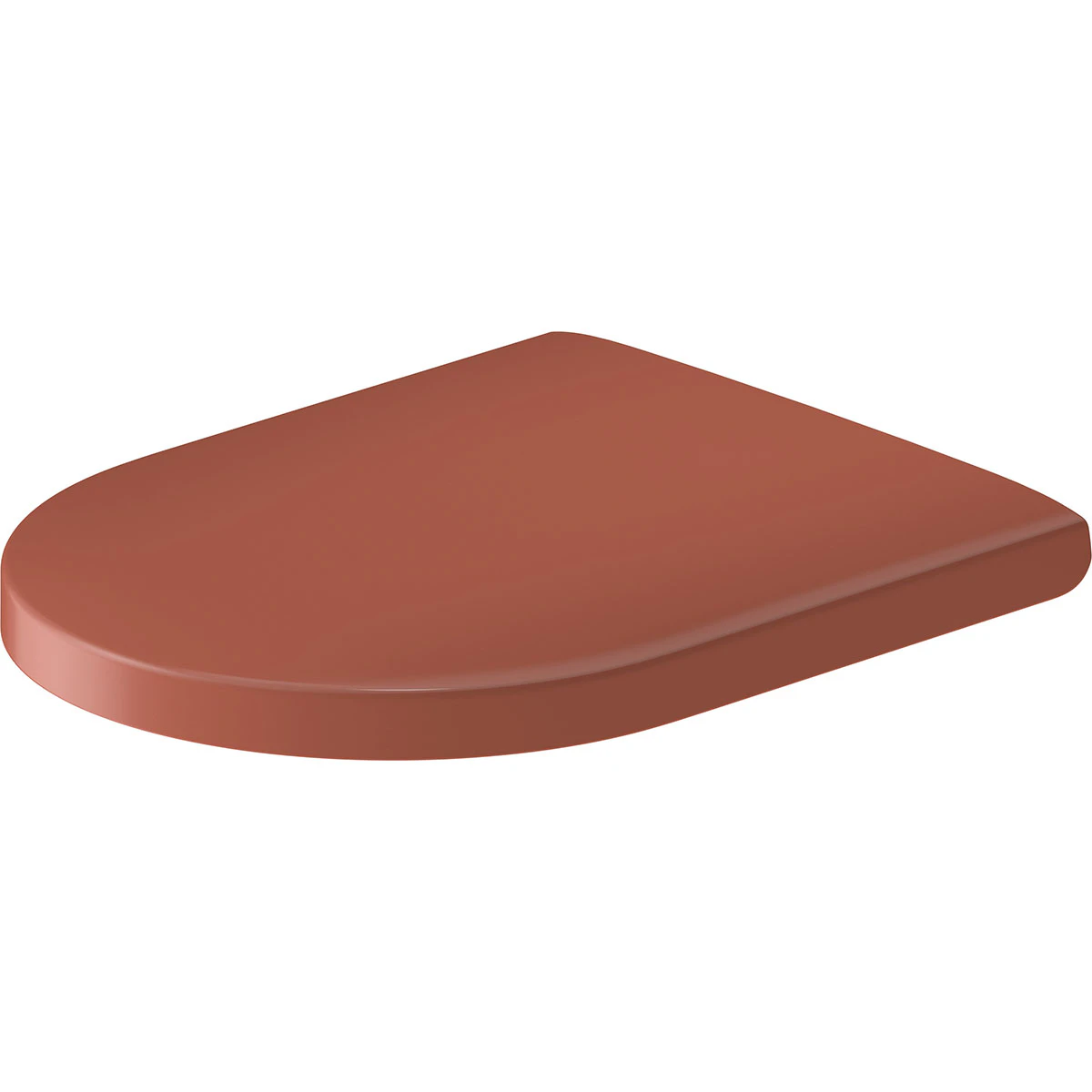 Duravit Millio Wall-hanging toilet Matte Cinnamon Red, Ribbed 250549FC75