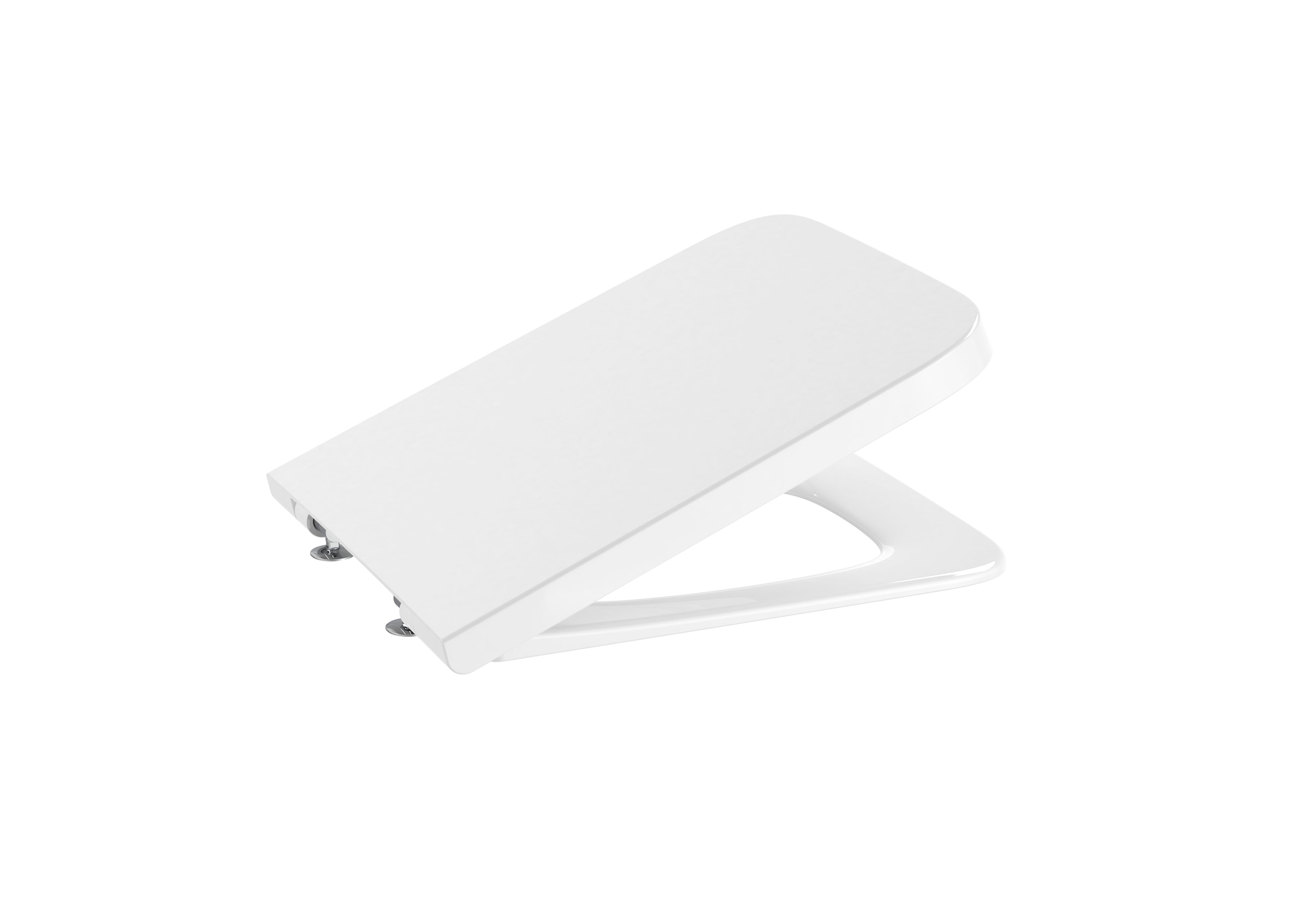 Roca Inspira SQUARE - Soft-closing SUPRALIT® seat and cover for toilet Matt White A80153262B