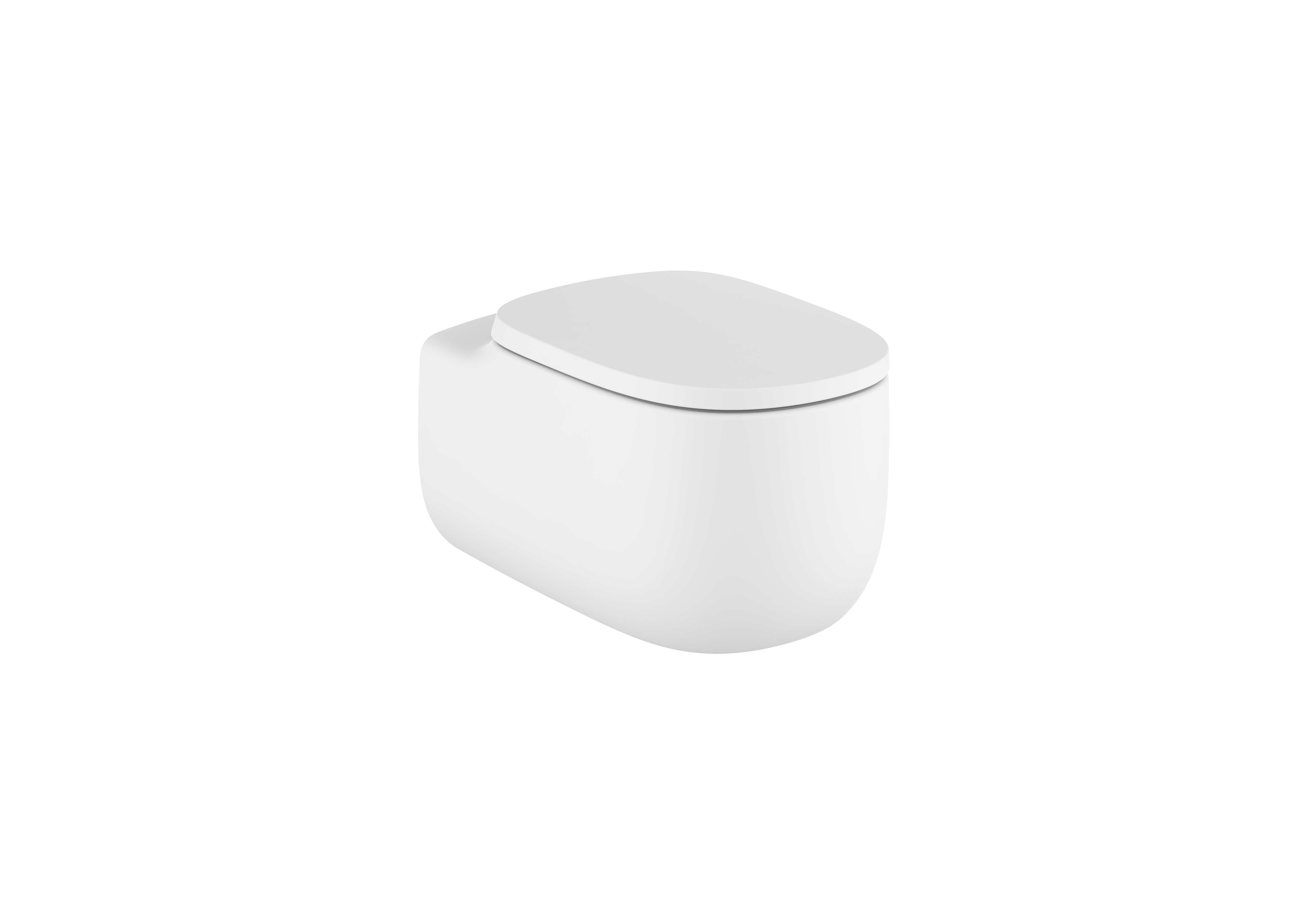 Roca Beyond Vitreous china wall-hung Rimless WC Matte White A3460BE620