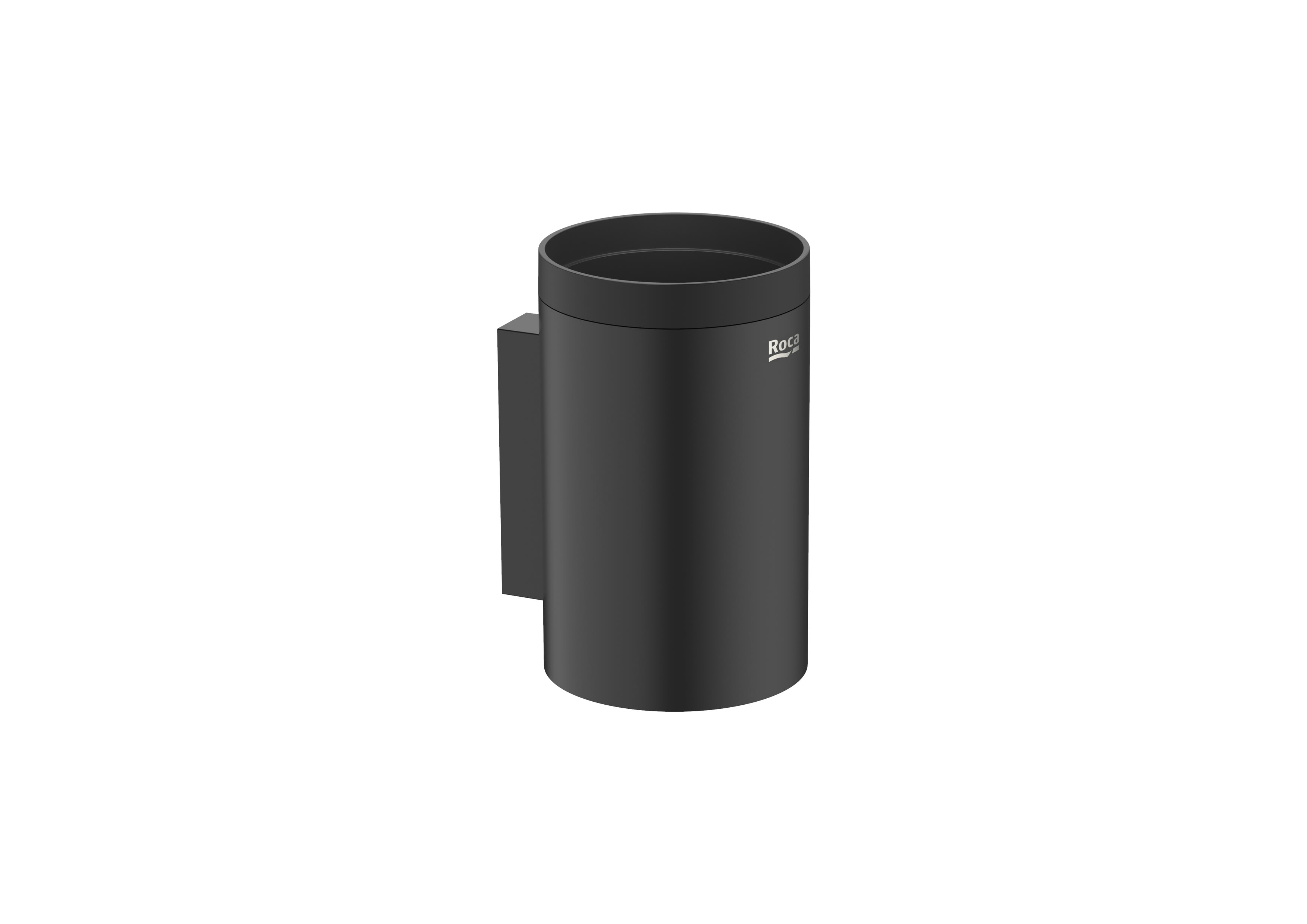 Roca Hotels Round - Wall mounted tumbler matte Black A817595C40