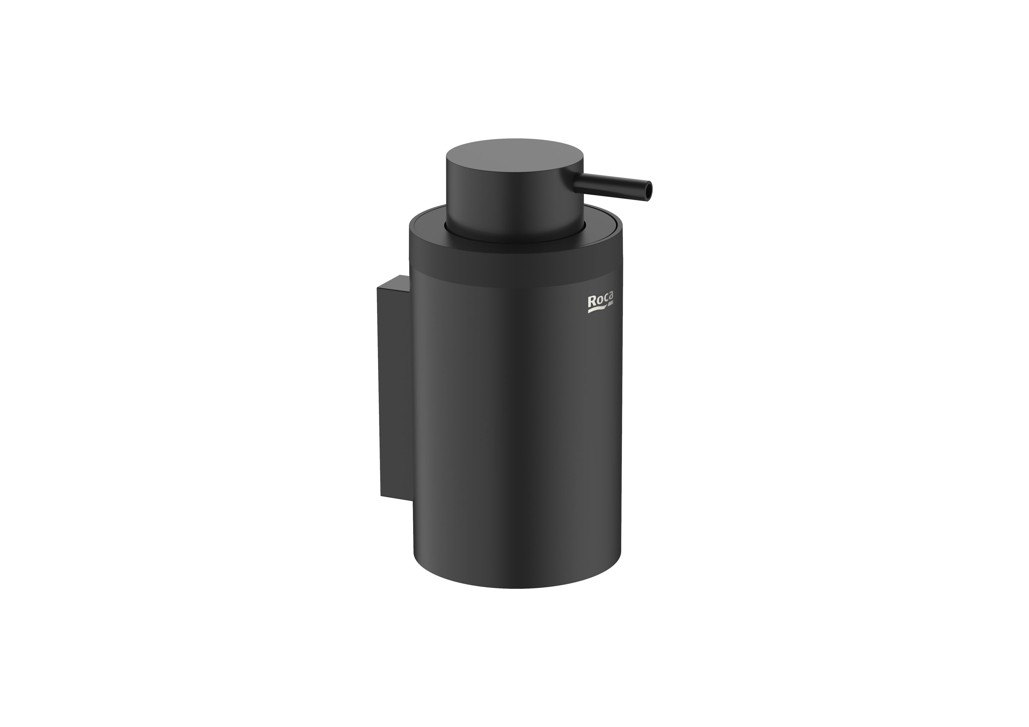 Roca Hotels Round Wall Mounted Soap Dispenser matte Black - A817596C40