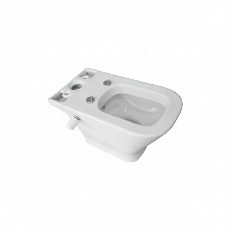 Roca Gap Rimless Toilet P with Bidet & Valve White A34247E000