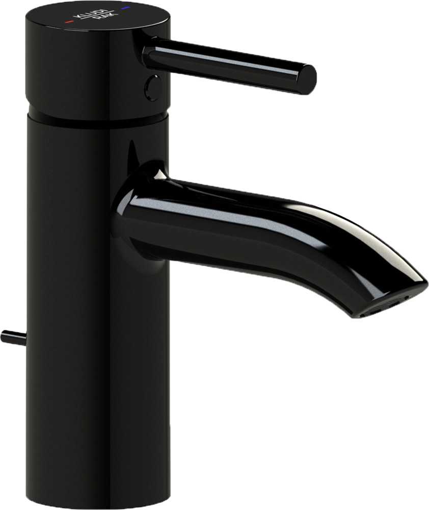 Kludi RAK Prime Basin Mixer with Pop-up Waste Short UAE - Glossy Black