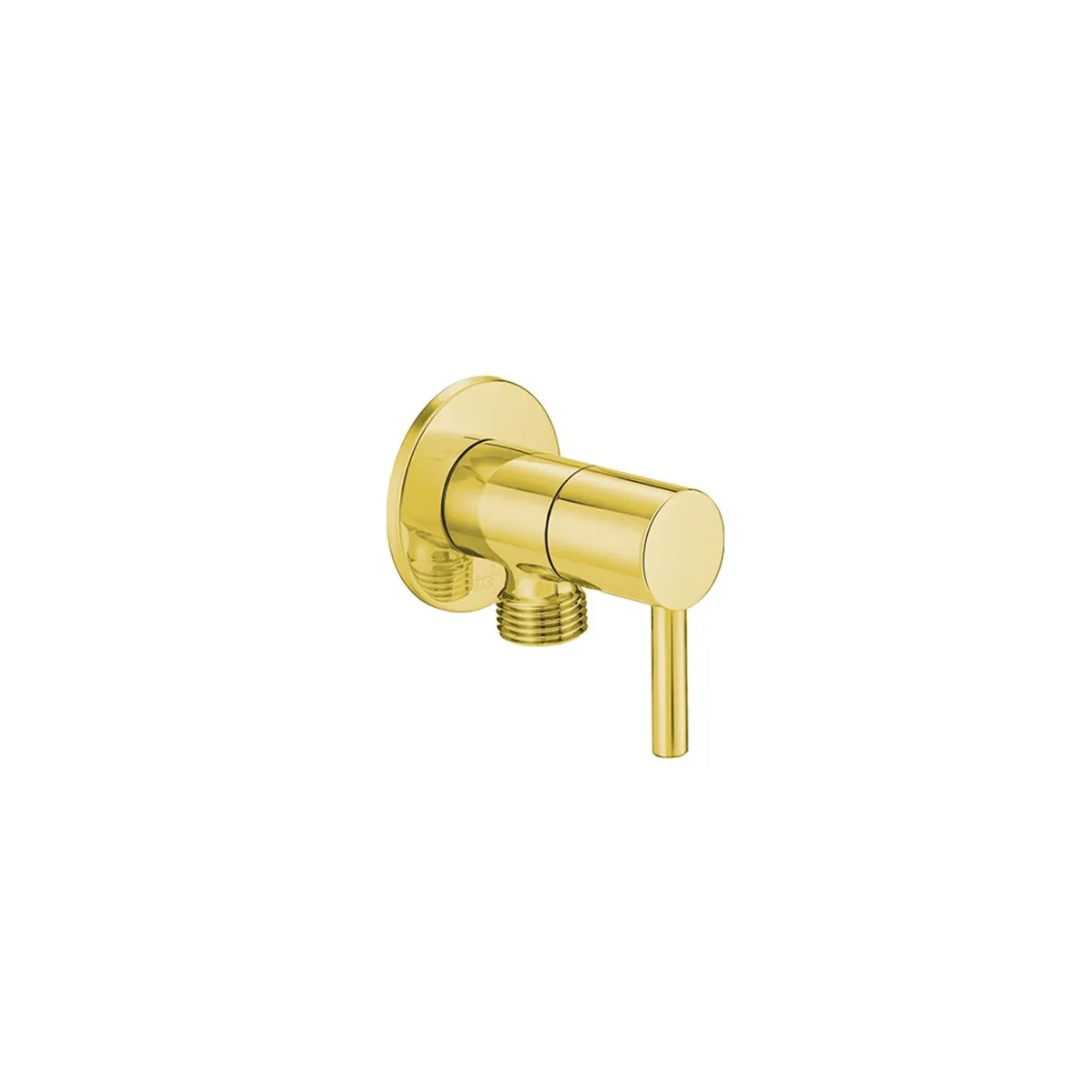 Kludi RAK round angle valve Glossy gold RAK 12018GD1