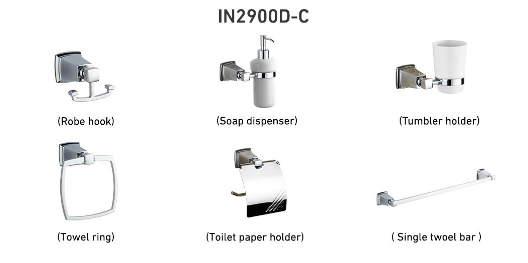 Infinity accessories, Set of 6 Chrome Pieces IN 2900